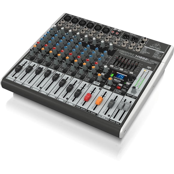 Mezclador Behringer Xenyx X1222USB de 12 canales con USB y efectos