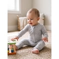 thumbnail image 6 of PatPat Baby Boy Clothes Bamboo Viscose Snug Fit Sleepers 2-Way Zipper Sleep N Play Footie Romper Soft Baby Pajamas Bodysuit for Baby Boy 12-18M, 6 of 13
