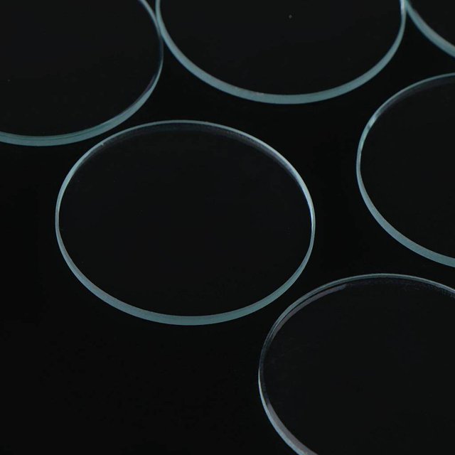 Langgg 10pcs 1mm Thick Clear Flat Mineral Glass Watch Replace Part Watchmaker 27.5