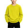 thumbnail image 3 of YOUYEDIAN Base Layer for Boys Casual Long Sleeve Crewneck Solid Color Shirt, 3 of 5