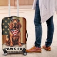 thumbnail image 4 of Freedom Paws Patriotic Bloodhound Vintage Memorial Day Travel Luggage Cover Dog Lover Suitcase Dust Protective Decor - 12006, 4 of 5