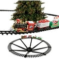thumbnail image 4 of ORUYROP Christmas Train Set, Train Toy Set Track Suspend Around Christmas Tree, Christmas Kids Train Set with Lights Sound, Easy Assemble Electric Train Set for Kids, 4 of 7