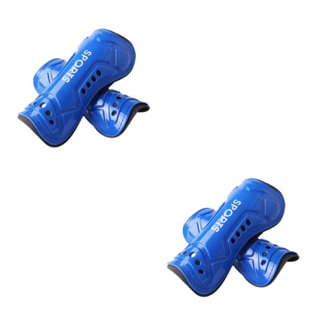 Thinsony Impact Resistance Leg Protector For Adult Soccer Training Durable Construction Injury Prevention kid blue 2Set