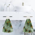thumbnail image 6 of Hanging Towels 1 Pcs, Dish Towels Beautiful Peacock Feathers Absorbent Hand Towels with Hanging Loop Washcloth for Bathroom Kitchen, 6 of 6