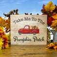 thumbnail image 6 of JennyGems Fall Decor, Take Me To the Pumpkin Patch Fall Harvest Sign, Fall Decorations for Home, Thanksgiving Decorations, Red Truck Sign, Fall Home Decorations, Autumn Decor, Pumpkin Decor, 6 of 8