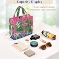 thumbnail image 5 of FORMRS Womens Corduroy Tote Bag Crossbody Shoulder Handbag with Pocket, White Vibrant Flowers, 5 of 7