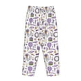 thumbnail image 5 of Xecao Lavender Flowers Women's Straight Lounge Pajama Pants: The Epitome of Relaxed Sleepwear, 5 of 9