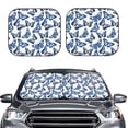 thumbnail image 2 of Wukai Beautiful Butterflies Car Front Windshield Sun Shade,Sun Visor Shield Block Automotive Interior Protector Blocks UV Rays-Small, 2 of 6