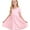 Pink, variant on Stelle Casual Sundress Short Sleeve A-Line Twirly Skirt Skater with Pockets High Waisted Knee Length Flared Swing Party Dance Dress for Big Girls,Pink,3T
