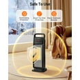 thumbnail image 4 of NFTIGB Indoor Space Heater 1500W Fast Heating,21'' Electric Oscillating Tower Heater with Remote New, 4 of 8