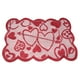 thumbnail image 2 of Mantel individual con diseño de corazón de melocotón para San Valentín, mantel individual para mesa de comedor, mantel lavable para cenas románticas., 2 of 7