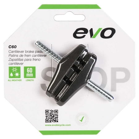 EVO, C60, Cantilever brake pads, 60mm, Threadless (Best Cantilever Brake Pads)