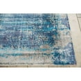 thumbnail image 2 of Nourison Silver Screen Distressed Floral Area Rug Ivory/Teal 5'3" x 7'3" 5' x 8' Indoor Ivory Glam, Persian, Vintage, 2 of 7