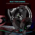 thumbnail image 2 of Cascos Gaming FIODIO con sonido envolvente estéreo para Xbox One PC Switch Tablet, cancelación de ruido, micrófono LED, 2 of 3