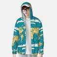 thumbnail image 2 of Disketp World Map With Landmarks for Men's Sun Protection Hoodie Performance Long Sleeve Fishing Outdoor Lightweight-Small, 2 of 7