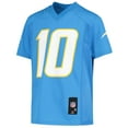 thumbnail image 2 of Youth Justin Herbert Powder Blue Los Angeles Chargers Replica Player Jersey, 2 of 3