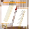 thumbnail image 3 of Peine de cepillo plegable de viaje de 6 uds, peine plegable portátil, cepillo de pelo de doble cabeza, herramientas de peluquería, peine plegable de plástico (Beige), 3 of 5