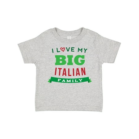 

Inktastic Big Italian Family Gift Toddler Boy or Toddler Girl T-Shirt