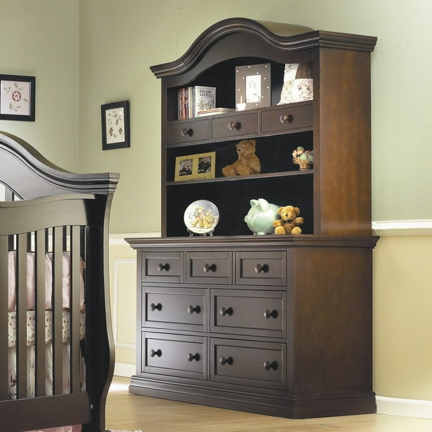 Lusso Nursery Century Double Dresser With Hutch Walmart Com