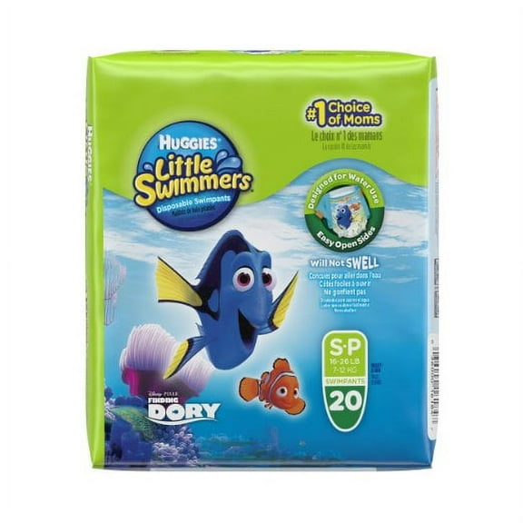 Huggies Little Swimmers Disposable Swimpants (Character May Vary), Small, 20 Count
