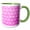 Green/White, variant on 3drose, Pink Bubble Wrap Design Abstract, 15oz Mug