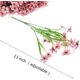 thumbnail image 2 of Falso artificial, 6 piezas de flores de plástico amarillo verde arbustos de plantas de plástico para interiores al aire libre plástico colgante plantador decoración del hogar (rosa) Feliz Sencillez, 2 of 5