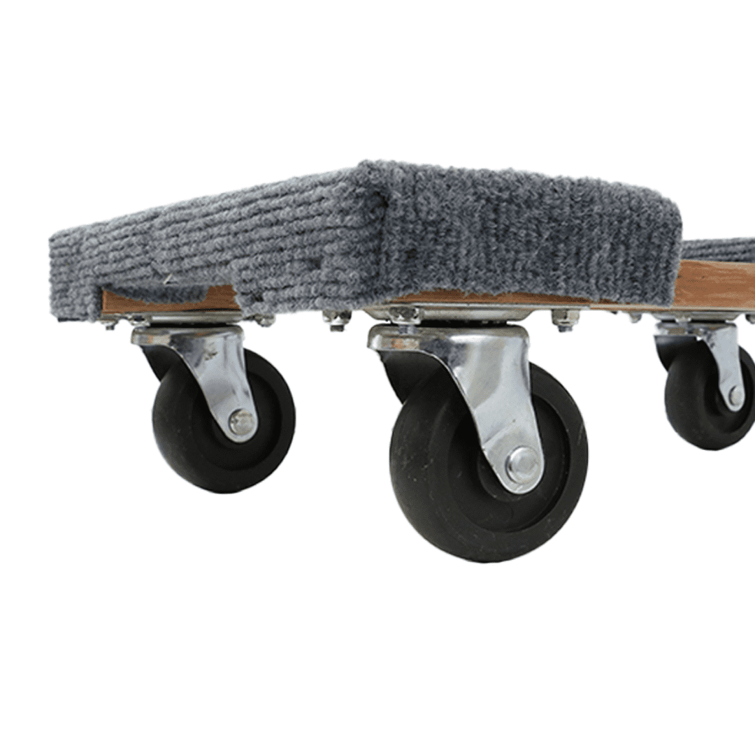 Furniture Dollies with Carpet Pad 18" x 12" - 2 Pack - 1,000lbs Each Dolly