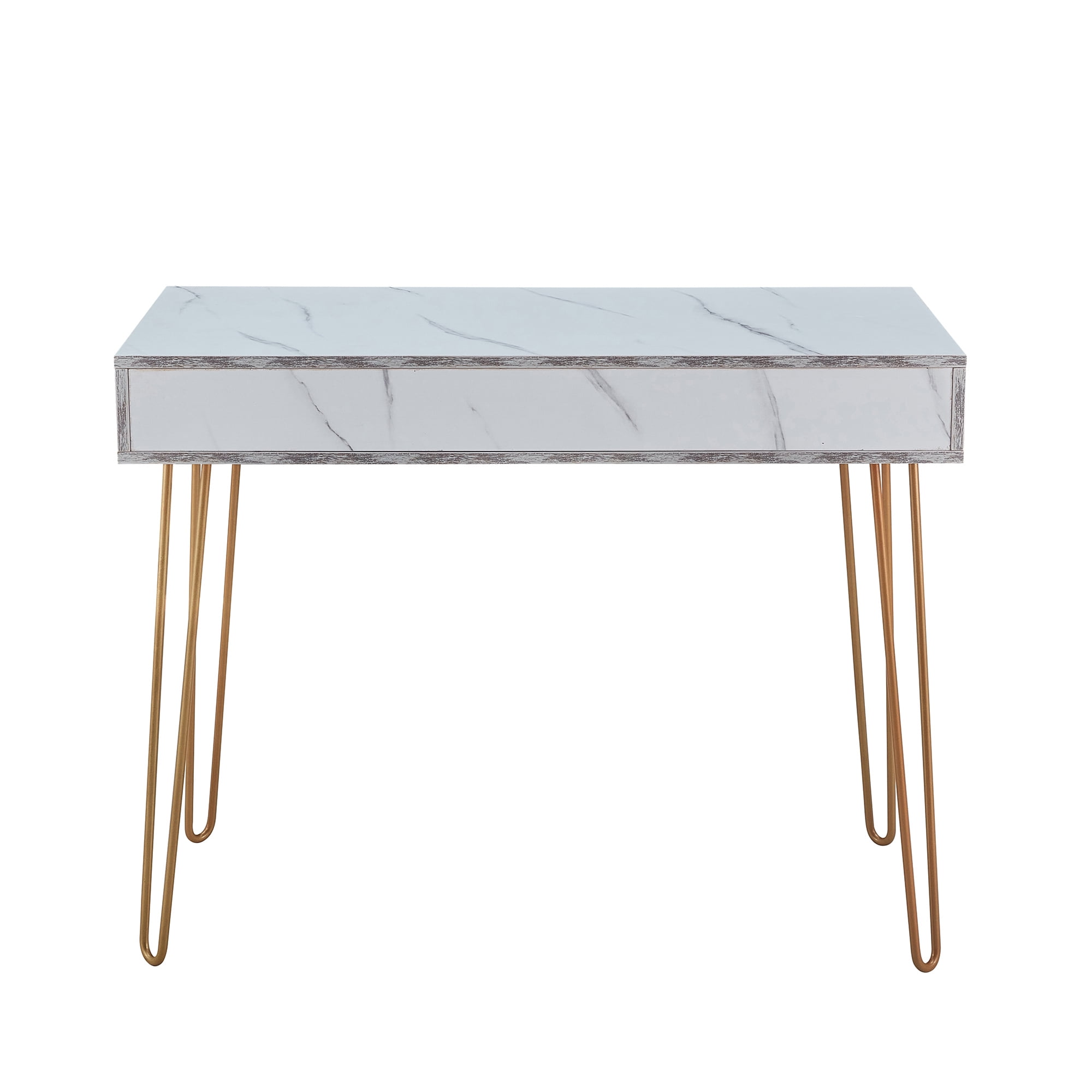 Private Jungle Beauty Table Consoles Table Side end Table Modern Marble MDF top,with Sturdy glod Metal Legs for Bedroom, Living Room, Dining Room, Kitchen,white Private Jungle Beauty Table Consoles Table Side end Table Modern Marble MDF top,with Sturdy glod Metal Legs for Bedroom, Living Room, Dining Room, Kitchen,white