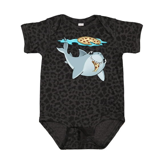 Inktastic Pizza Shark Boys or Girls Baby Bodysuit