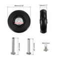 thumbnail image 2 of Uxcell Replacement Luggage Wheels 64x18mm Suitcase Wheel Repair Kits 2 PU Bearing Wheels for Trolley Bag, Inline Skate, 2 of 5