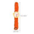 thumbnail image 3 of GOOHOCHY 2 piezas de relojes tejidos artesanías de trabajo de trabajo divertidos pulsera de relojes de pulsera para parejas (rosa y naranja), 3 of 7