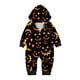 thumbnail image 2 of Family Halloween Pjs Matching Sets Halloween Print Long Sleeve Zippered One Piece Pajama Hooded Jumpsuit Winter Halloween Pjs Family Set, 2 of 3