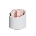 thumbnail image 4 of Pen Pencil Make Up Brush Storage Box Make Up Tool Tabletop Dust-proof 360° Rotating Organizer Compartment Living Room Office Bedroom Pink, 4 of 8