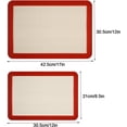 thumbnail image 2 of Juego de silicona de 2 bandejas para hornear reutilizables, lavables y antideslizantes, tapete para utensilios de cocina resistente al calor, Gel de sílice sin BPA, 2 of 5