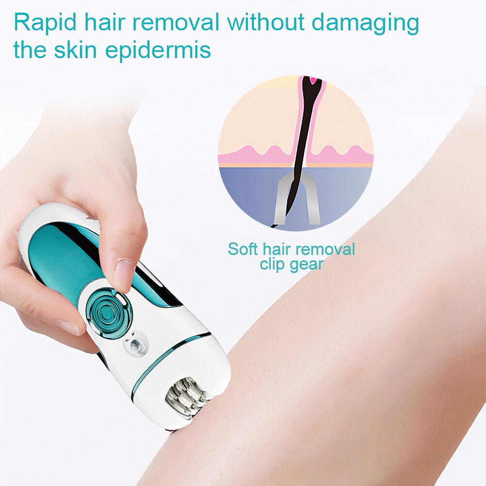 WEISIPU 4 in 1 Cordless Epilator Hair Removal for Women Body Facial Hair Removal Shaver