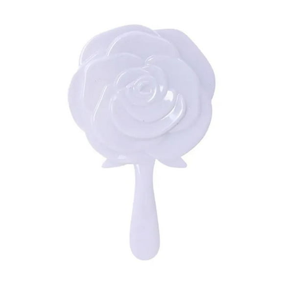 1x Makeup Flowers Travel Vanity Mirror Handheld Cosmetic Paddle Unique 2024 L6K1