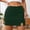 Dark Green, variant on Women's High Waist Side Slit Mini Skirt, Stretchy Bodycon Skirt with Built-in Shorts, Solid Color Skirts for Women White L