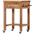 thumbnail image 1 of vidaXL Kitchen Trolley 58x58x89 cm Solid Acacia Wood, 1 of 5