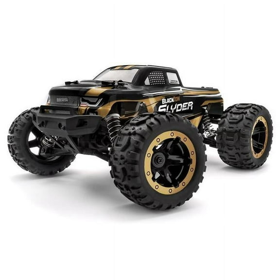BlackZon 4WD Monster Truck RC Car with Brushed Electric Motor and Li-Ion Battery, Multicolor