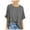 Gray, variant on Giftesty Tops for Women Women Oversized T-Shirt Summer Casual Loose Fit 5/4 Sleeve Short Sleeve Solid Macaron Color Loose Tee Tops