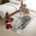 thumbnail image 3 of 3'x5' Area Rugs, Farmhouse Christmas Indoor Outdoor Area Rug for Living Room Bedroom, Winter Truck Xmas Pine Tree Barn Washable Bathroom Rugs Kitchen Floor Carpet Mats Home Decor, 3 of 8