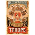 thumbnail image 2 of Corbyn, Sheridan 23x32 Gold Ornate Wood Framed with Double Matting Museum Art Print Titled - British Blonde Burlesque Troupe, 1870, 2 of 4