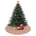 thumbnail image 3 of 30 Inch Christmas Tree Skirt – Velvet Plush Tree Mat, Soft Thickened Polyester with Red Ties, Single-Sided Printing, Available in 30in/36in/48in, Perfect for Holiday Xmas Tree Decoration, 3 of 7