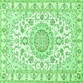 thumbnail image 1 of Ahgly Company Indoor Square Medallion Green Traditional Area Rugs, 4' Square, 1 of 1