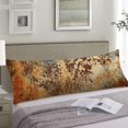thumbnail image 4 of Rustic Body Pillow Cover Brown Metal Steel Abstract Iron Structure Vintage Long Pillow Case with Zipper Decorative Soft Bedding Pillowcase Farmhouse Cushion Pillow Covers for Couch,Bedroom 20"x54", 4 of 6
