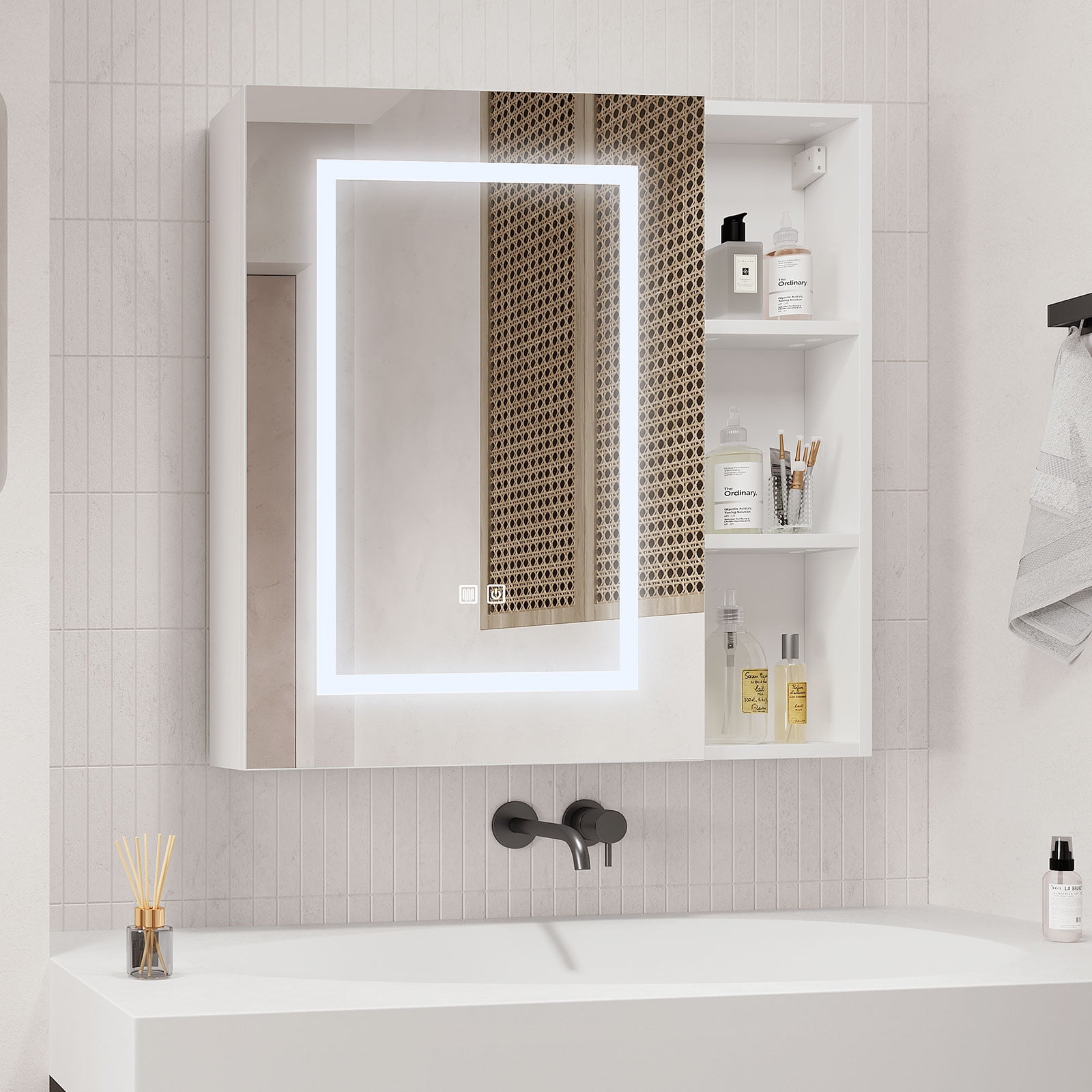 Led Medicine Cabinets for Bathroom with Mirror Lighted Mirror Cabinet ...