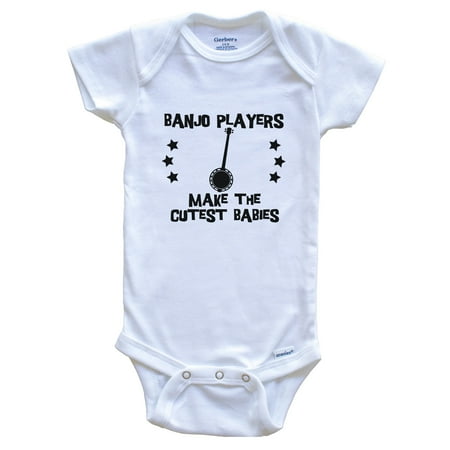 

Banjo Players Make The Cutest Babies Funny Banjo Baby Bodysuit