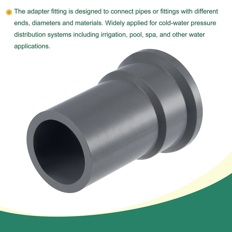 Uxcell G3/4 Female Thread 25mm ID DN20 PVC Straight Water