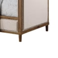 thumbnail image 4 of Kyra Twin Daybed with Nailhead Trim, Light Oak Pinewood, Beige Fabric, 4 of 6