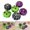 B, variant on Set of 6 Hand-Painted Artificial Pumpkins – Black, White, and Orange Fall Decor with Dots and Stripes for Halloween and Thanksgiving